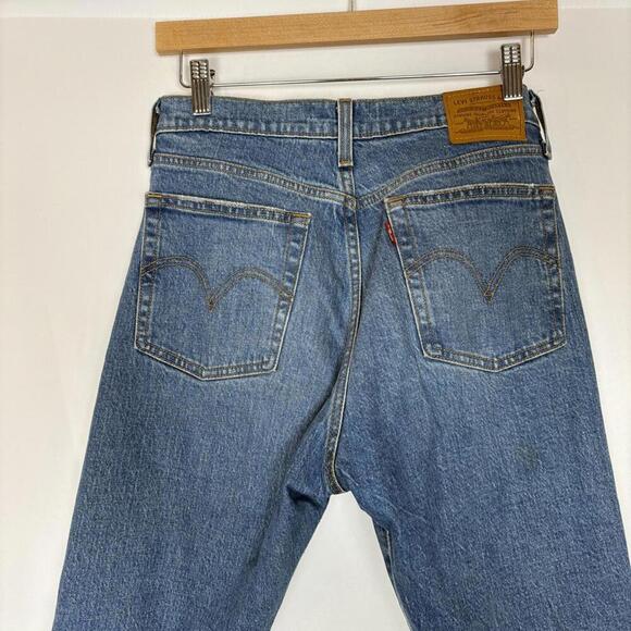 LEVI'S Signature Straight Fit Wedgie Jean Size: 27 Medium Wash - Picture 6 of 9